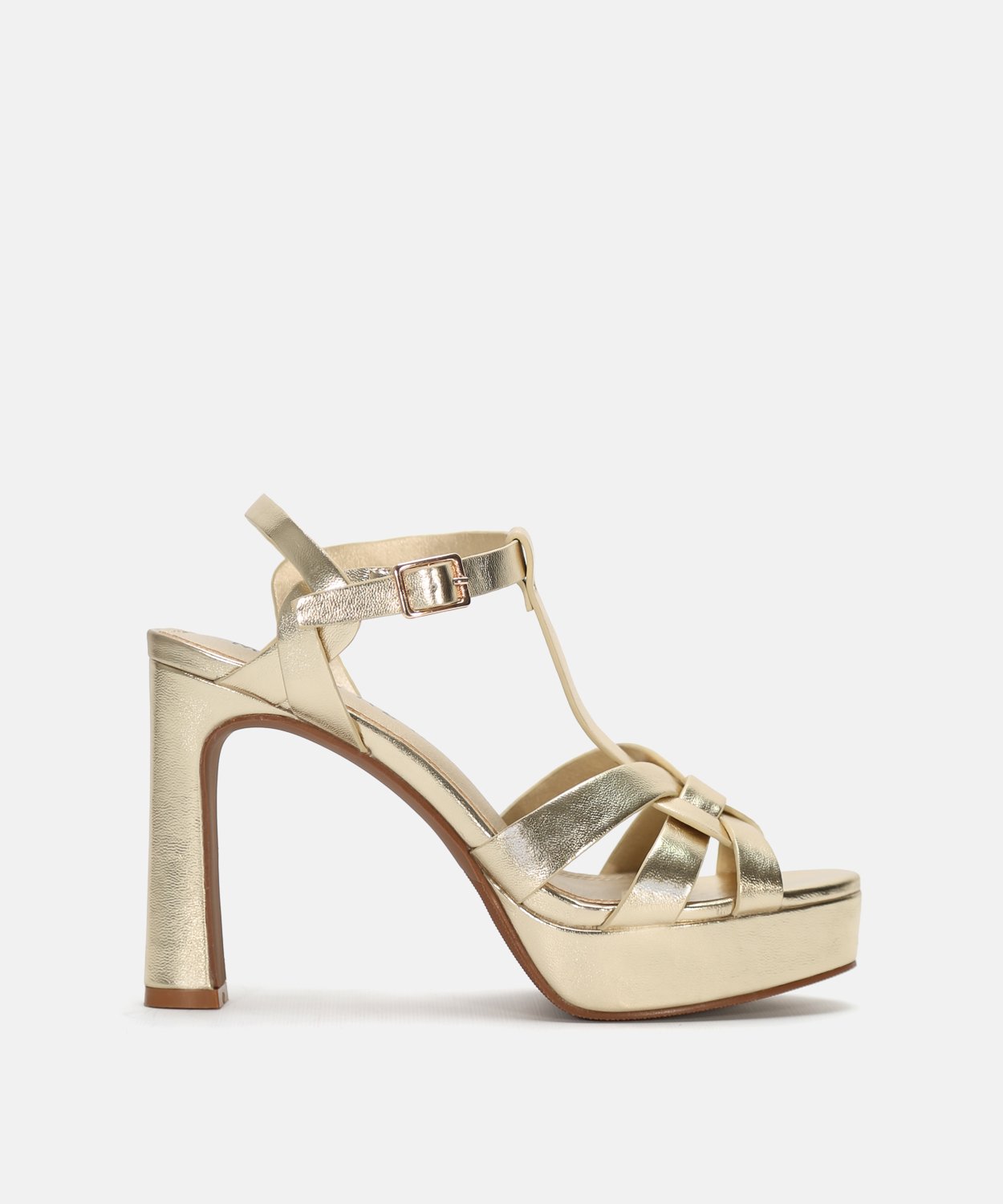 Sandalia plataforma tira en T